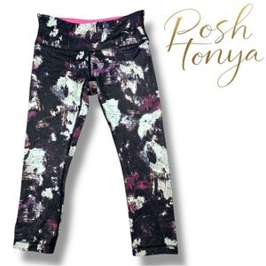 Lululemon Wunder Under Crop III Kara Blossom Multi Size 6